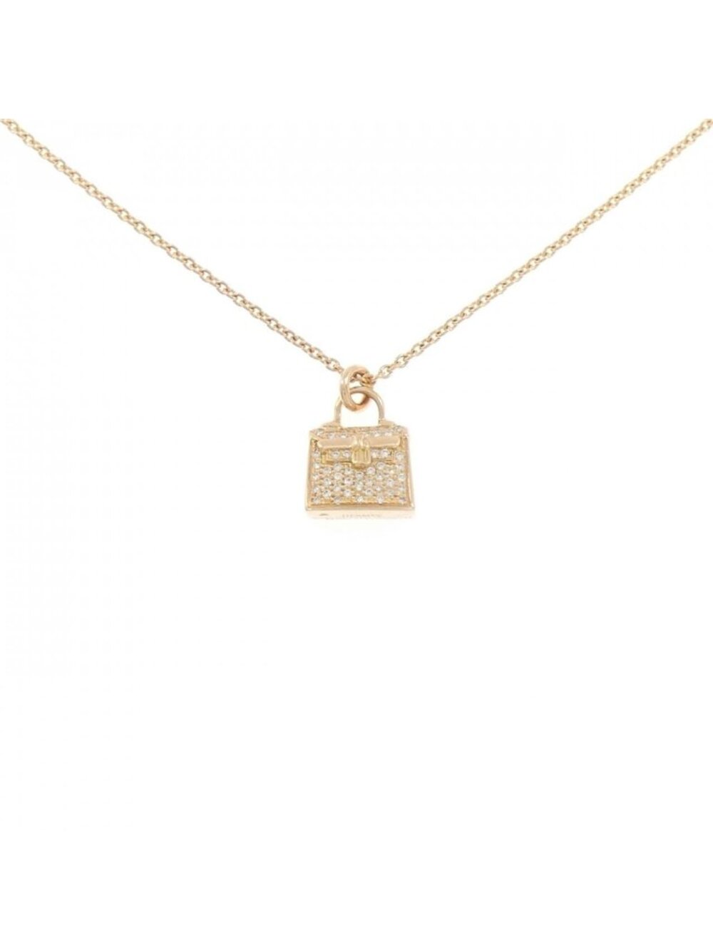 Hermes Kelly Necklace Pink